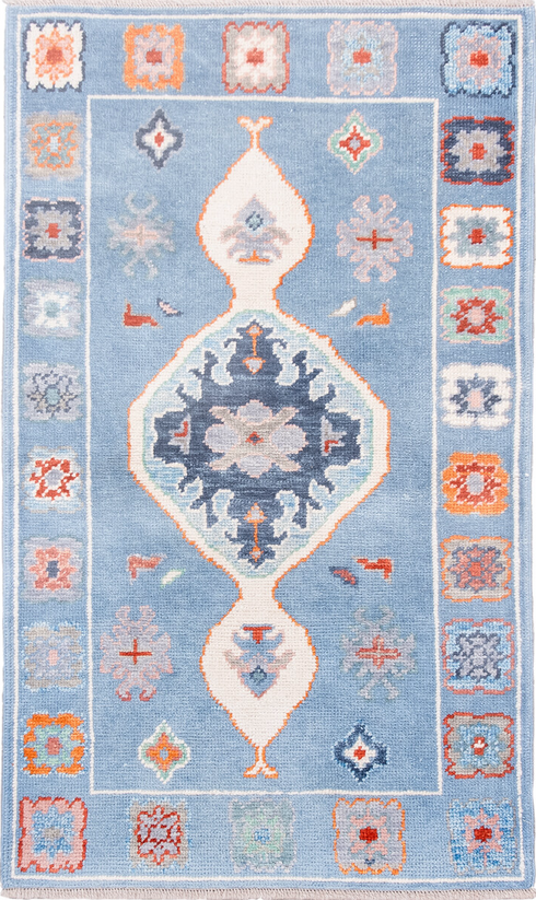 Vintage Oushak Area Rug (3' x 5')